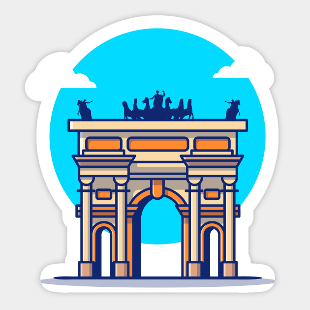 Arco Della Pace Sticker by Catalyst Labs